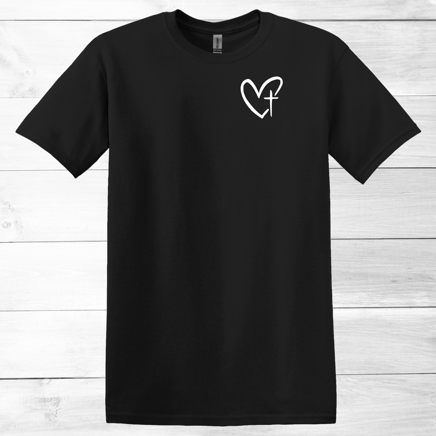 CHRISTIAN GRAPHIC T-SHIRT, GOD'S MERCY HEART