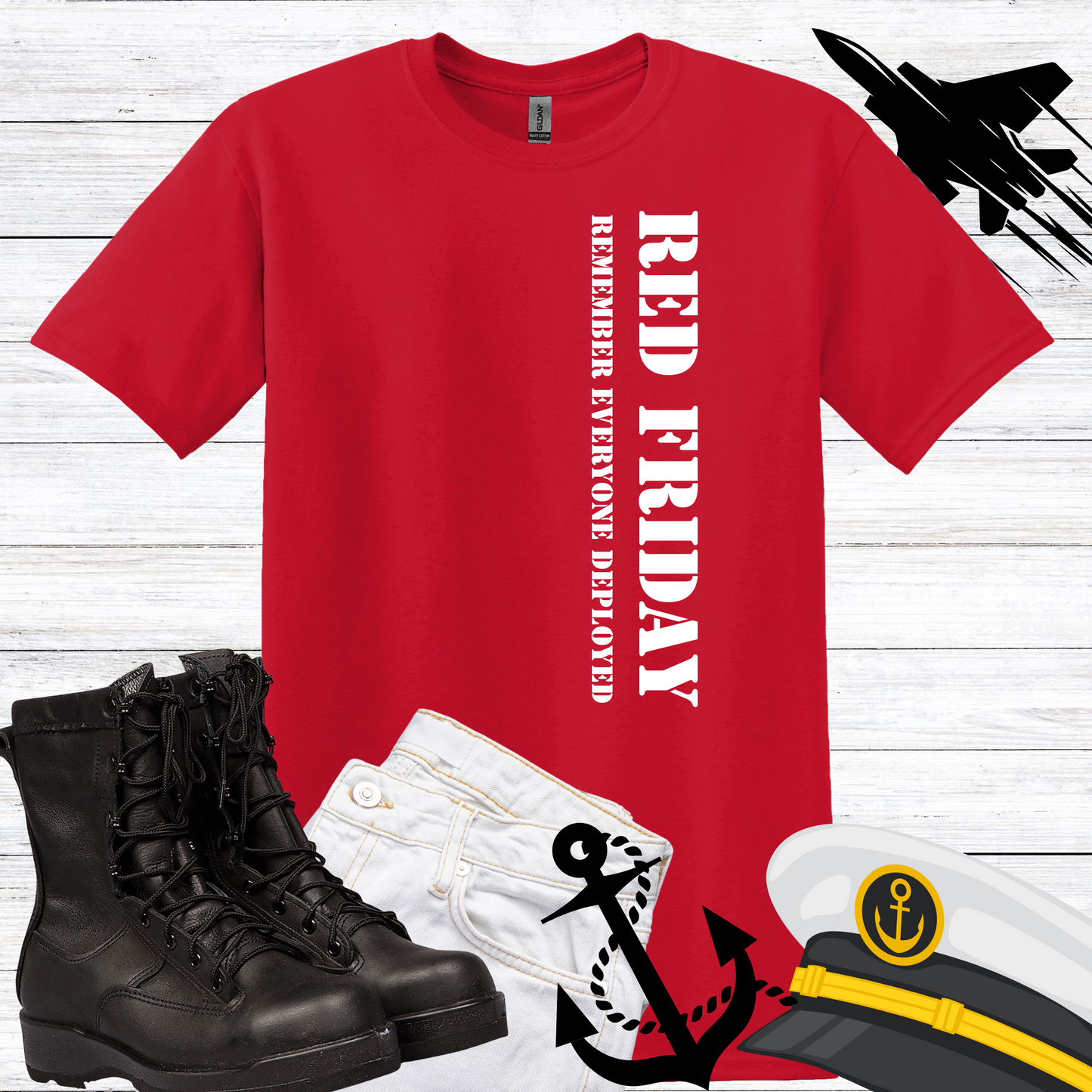 RED FRIDAY GRAPHIC T-SHIRT HTV