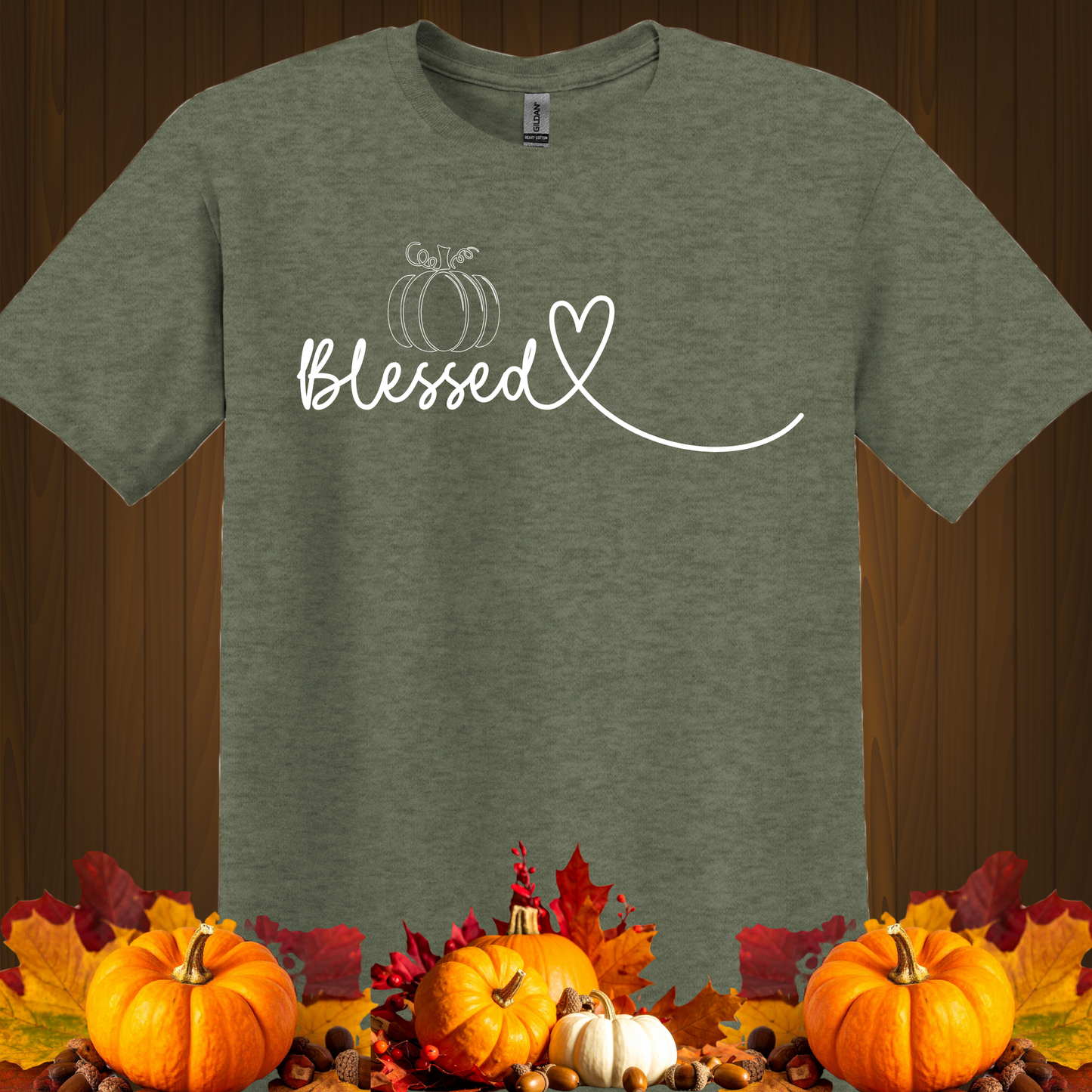 FALL GRAPHIC T-SHIRT-BLESSED