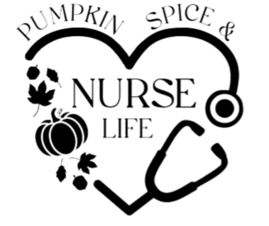 FALL GRAPHIC T-SHIRT-PUMPKIN SPICE AND NURSE LIFE