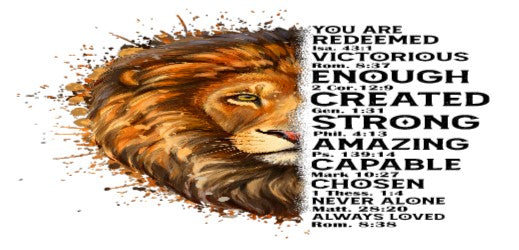 Sublimation Mugs, Faith, Half Lion Face