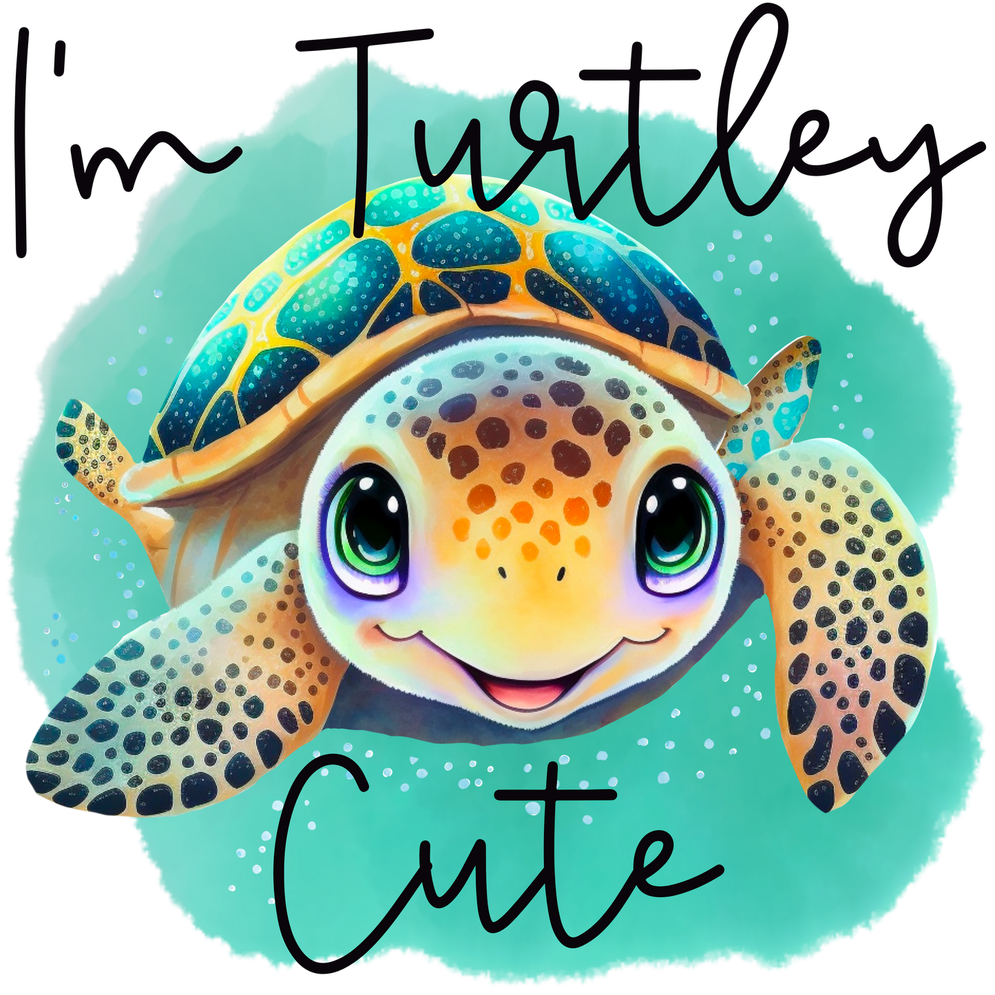 SUBLIMATION BABY ONESIE, I'M TURTLEY CUTE