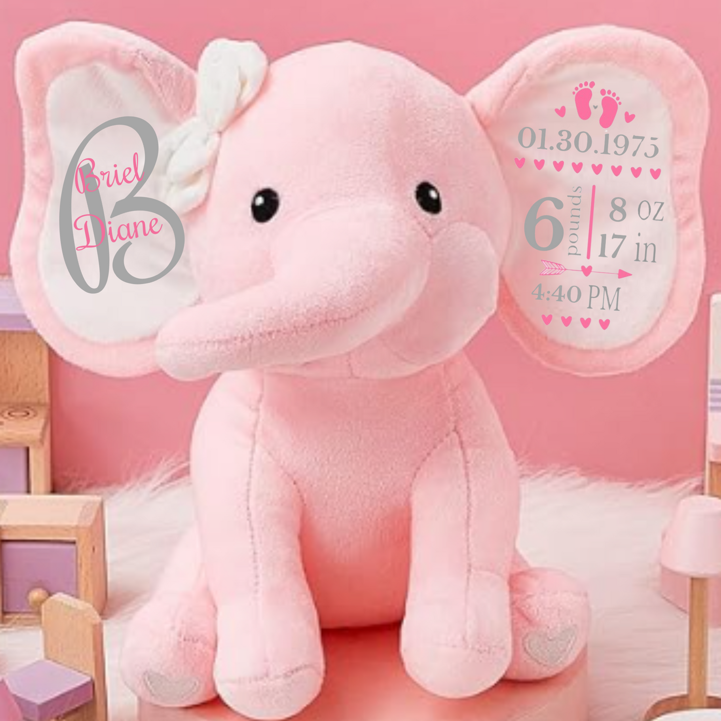BIRTH ANNOUNCEMENT ELEPHANT