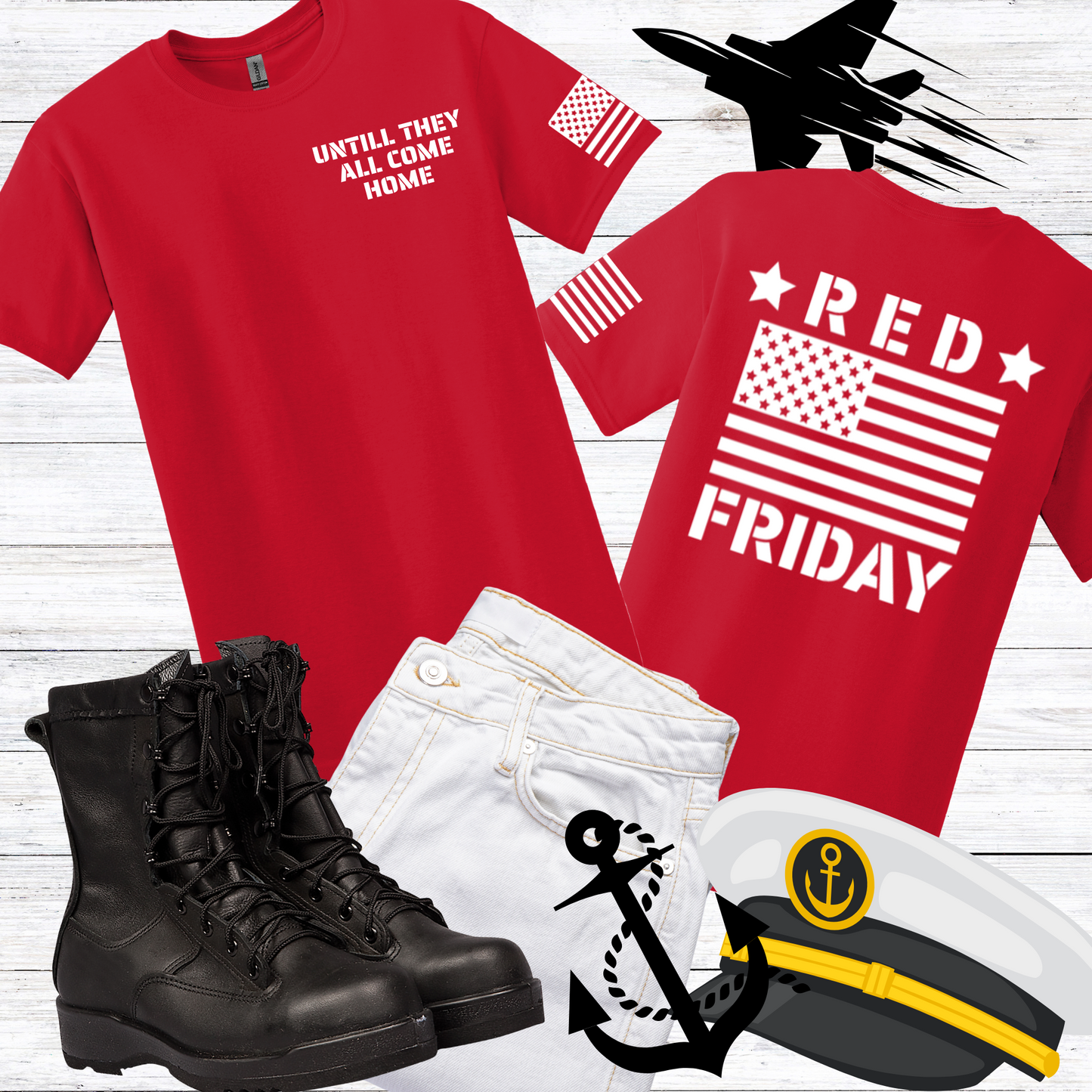 RED FRIDAY GRAPHIC T-SHIRT-HTV