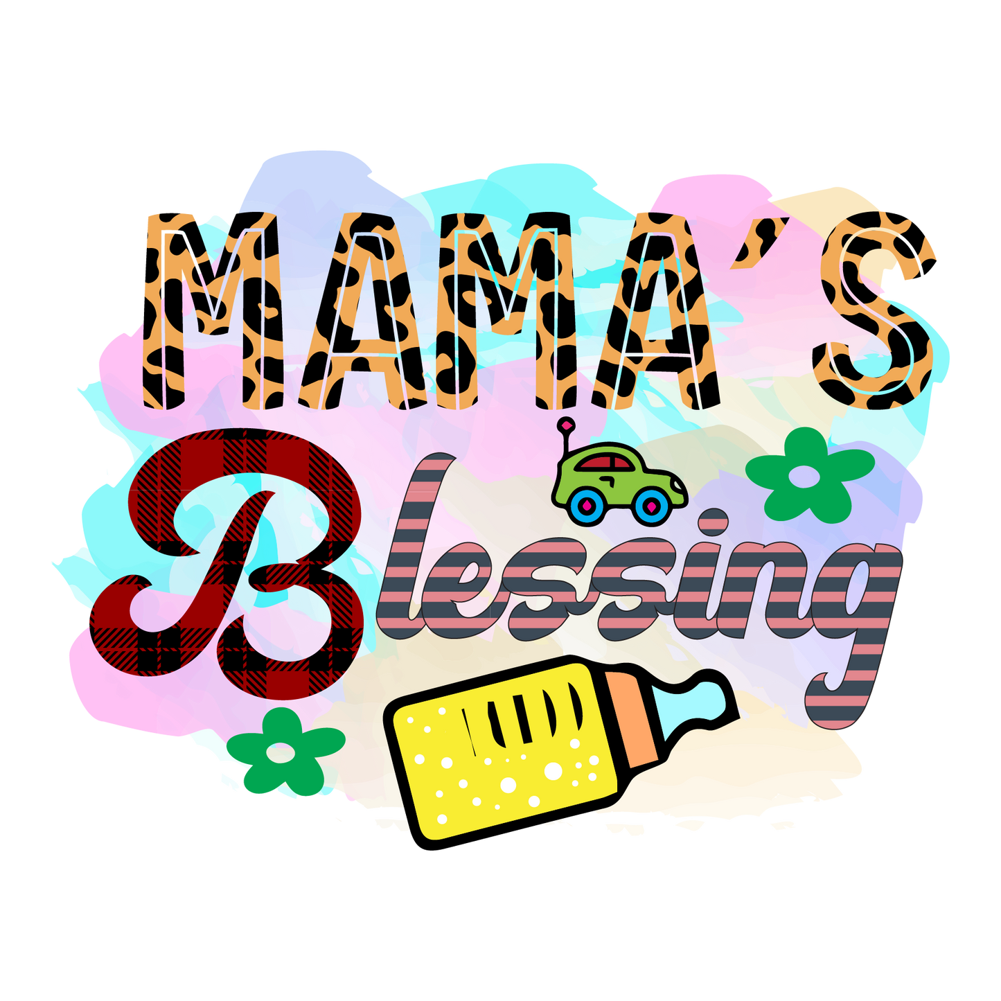 SUBLIMATION BABY ONESIE, MAMA'S BLESSING