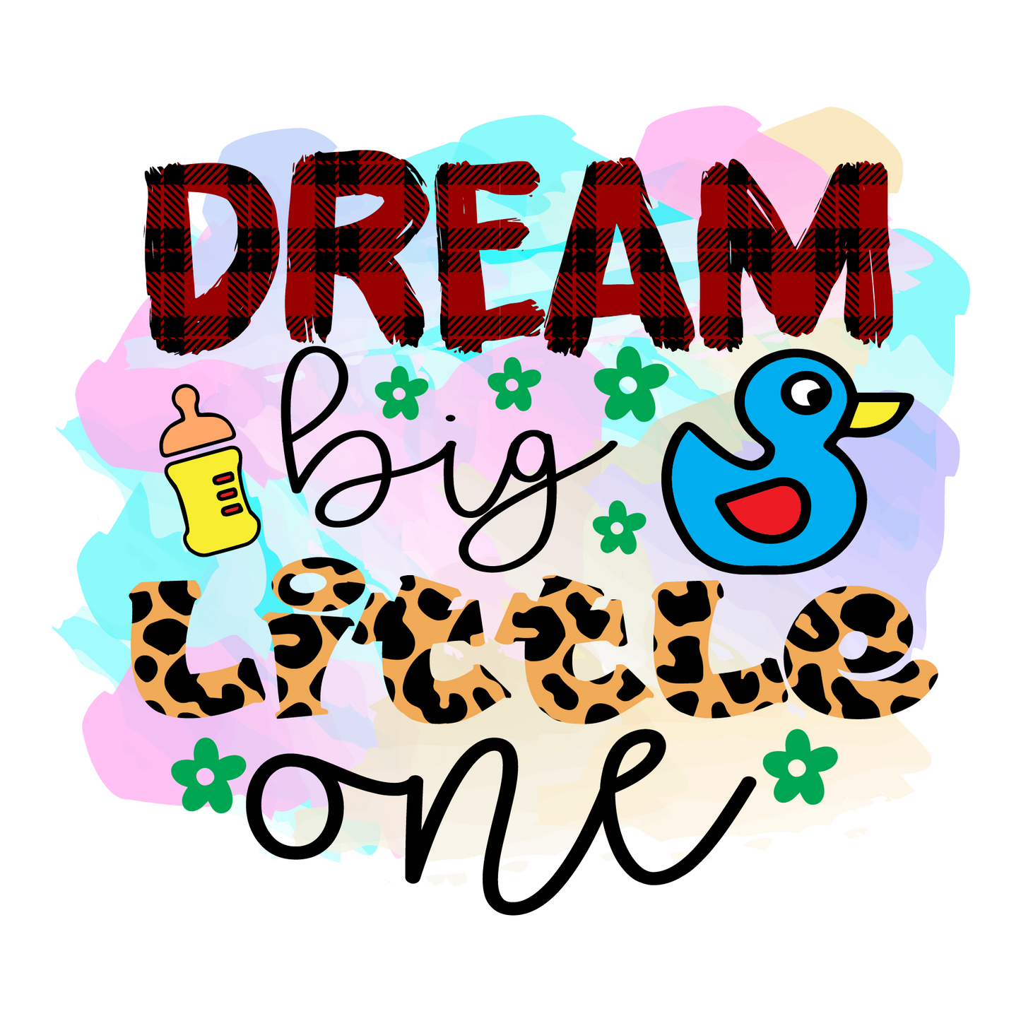 SUBLIMATION BABY ONESIE, DREAM BIG LITTLE ONE