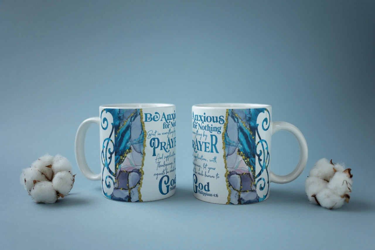 Sublimation Mugs, Faith, Be Anxious for Nothing