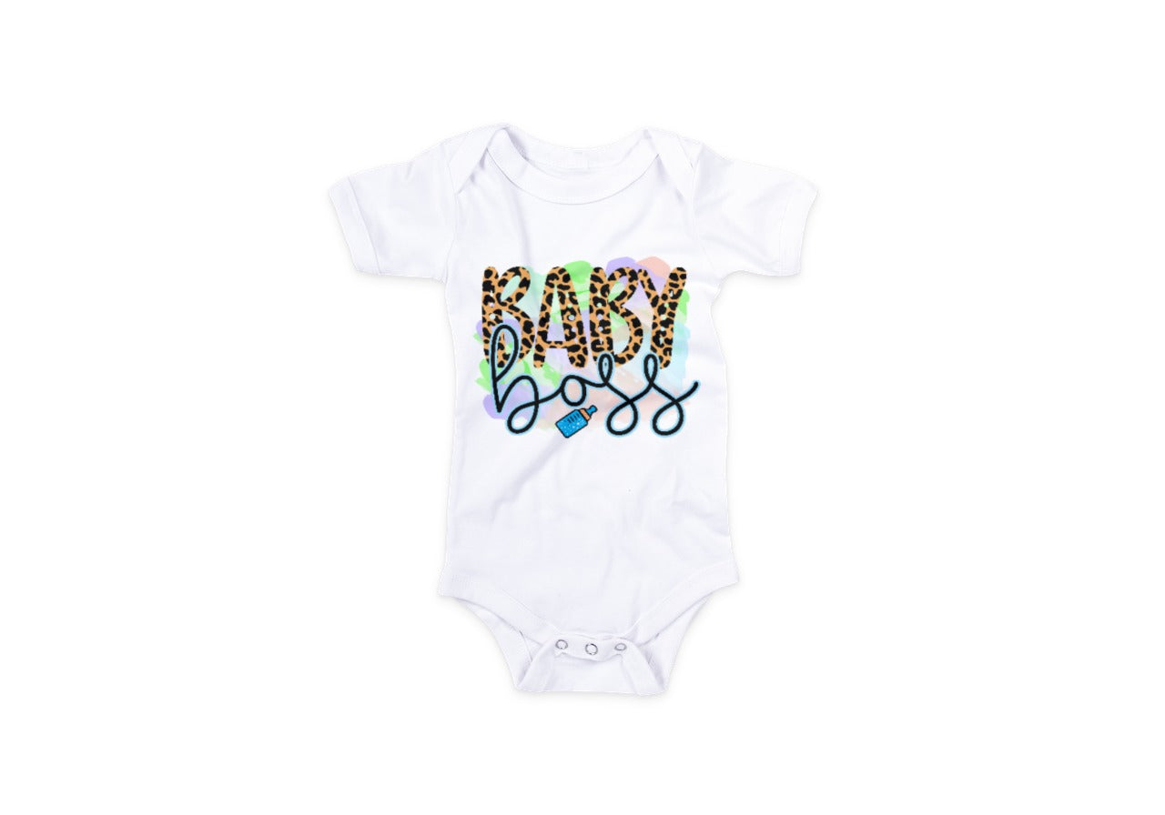 SUBLIMATION BABY ONESIE, BABY BOSS