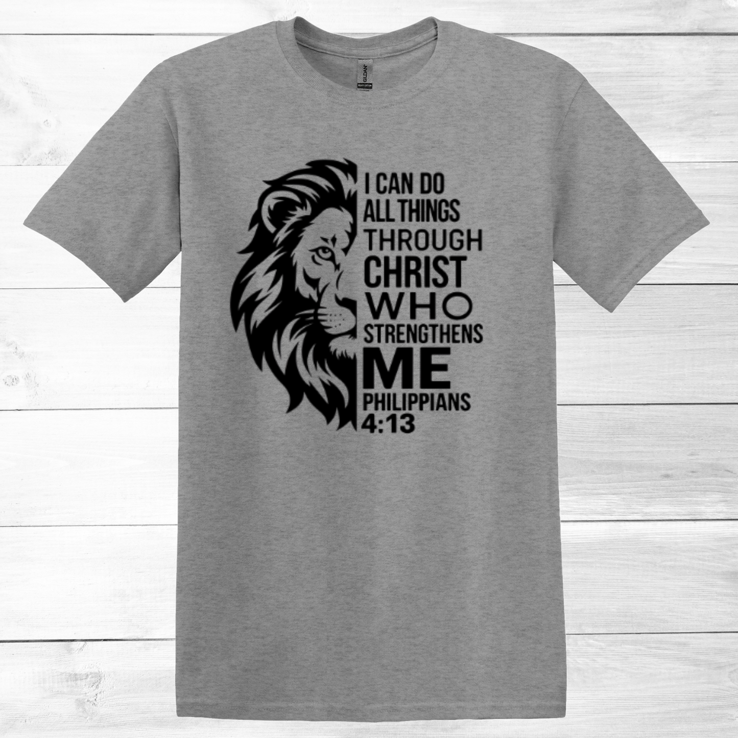CHRISTIAN GRAPHIC T-SHIRT, PHILIPPIANS 4:13