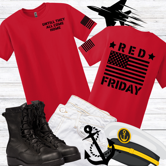 RED FRIDAY GRAPHIC T-SHIRT-HTV
