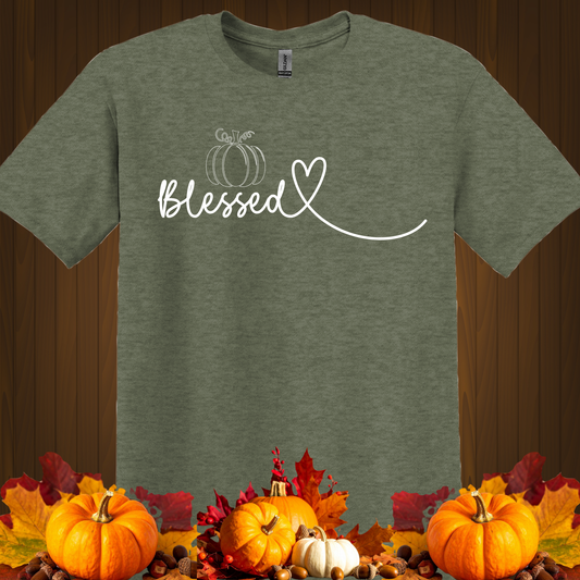 FALL GRAPHIC T-SHIRT-BLESSED