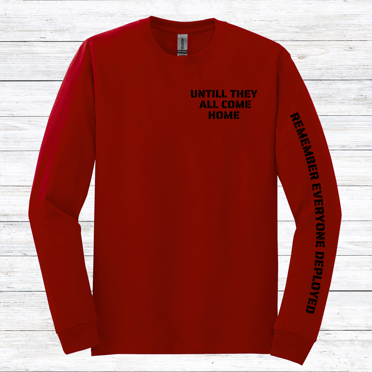 RED FRIDAY GRAPHIC T-SHIRT-HTV-LONG SLEEVE