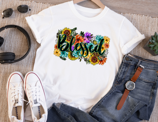 Sublimation T-Shirts, Faith, Blessed sunflowers