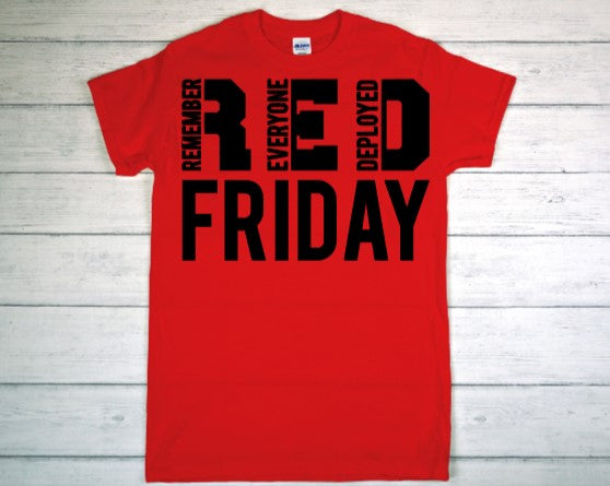 Graphic HTV T-Shirts, RED FRIDAY #RF12-B