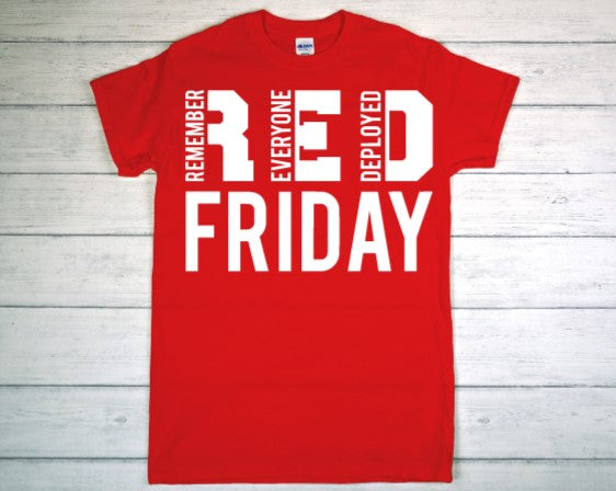 Graphic HTV T-Shirts, RED FRIDAY #RF12-W