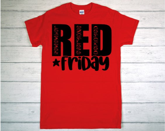 Graphic HTV T-Shirts, RED FRIDAY #RF7-B