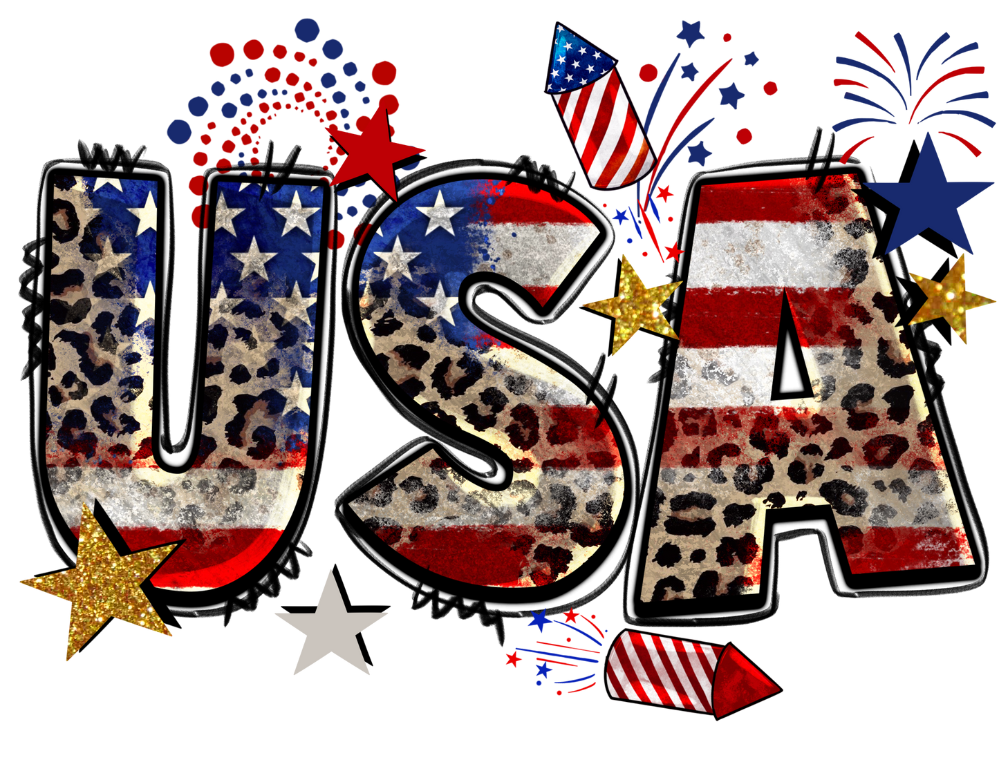 4TH OF JULY, Sublimation T-Shirts, Patriotic, USA Fireworks